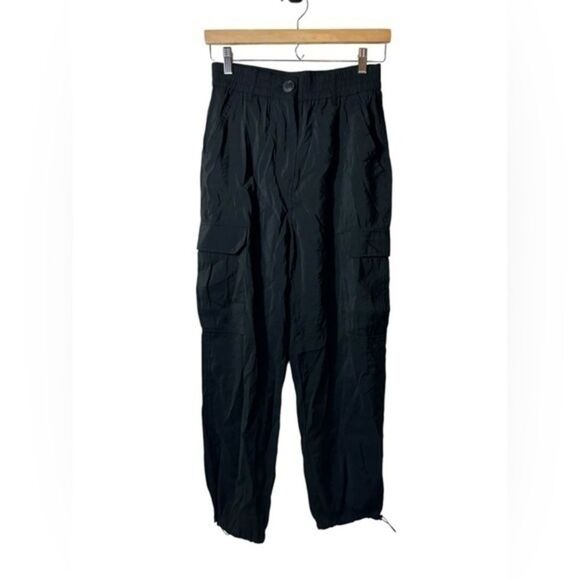 Joie Pants - Joie Black Modal Blend Cargo Jogger Pants Small Utility Drawstring Ankle